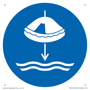 Mandatory: Lower liferaft to the water in launch sequence